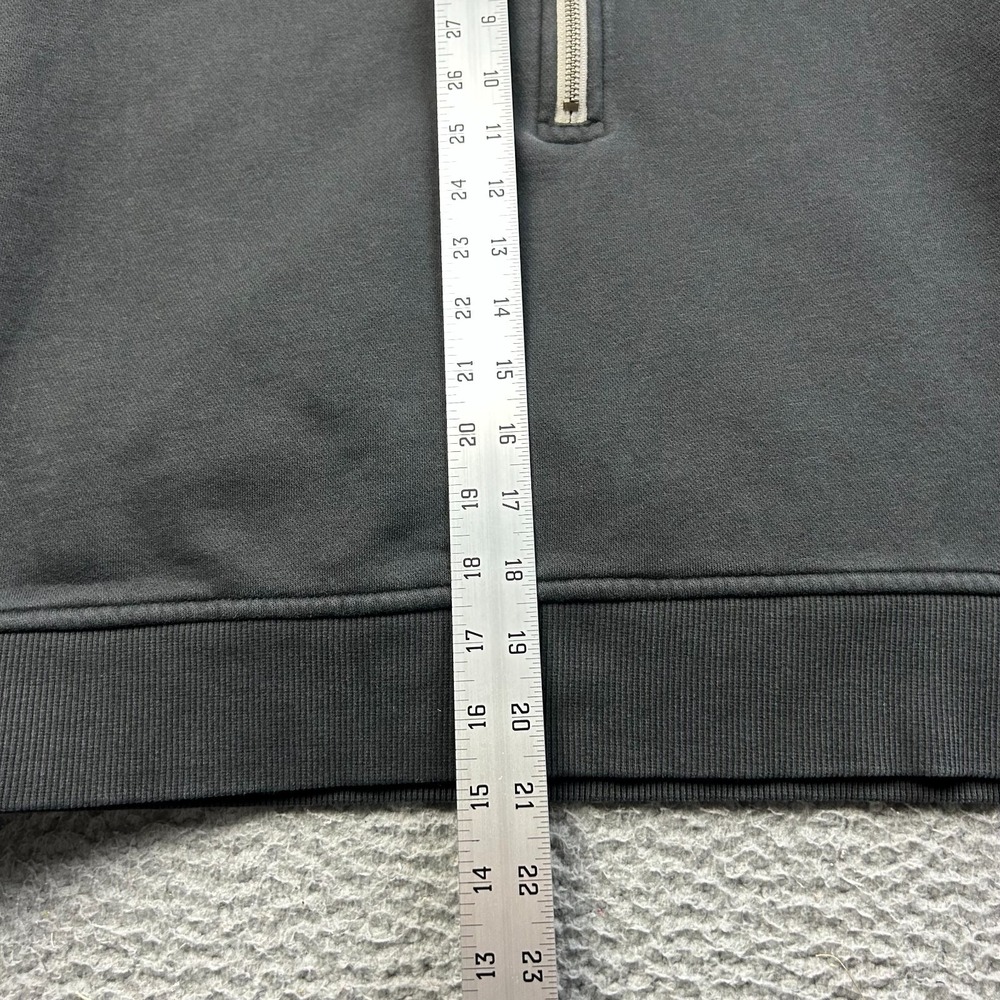 Vuori Womens Restore Half Zip Pullover Sweatshirt Black Charcoal Terry Small - Picture 7 of 9